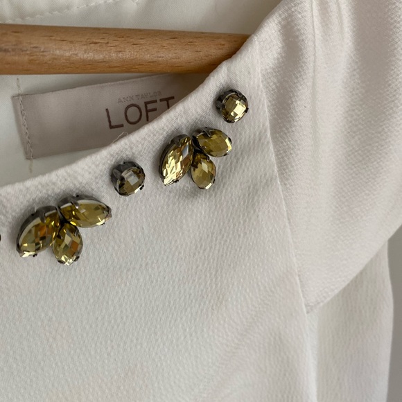 Loft Cream Colored Dress - Picture 2 of 6